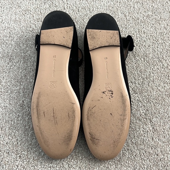 Gianvito Rossi Suede Ballet Flats with ankle strap - Picture 4 of 4